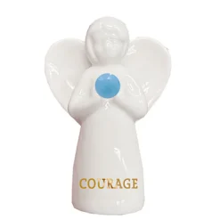 Aquamarine Angel of Courage Mini Figurine, 2"