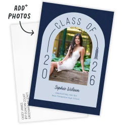 Arch and Tassel Class of 2026 Flat Graduation Announcement