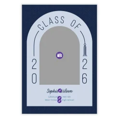 Arch and Tassel Class of 2026 Flat Graduation Announcement