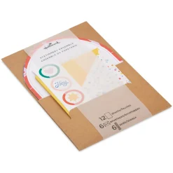 Arched Waves and Frames Stationery Set, 12 Sheets