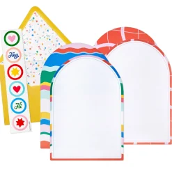 Arched Waves and Frames Stationery Set, 12 Sheets
