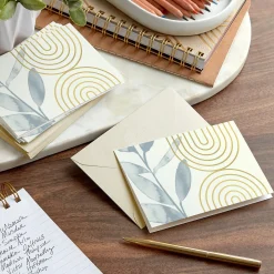 Arches and Eucalyptus Blank Notes, Pack of 10