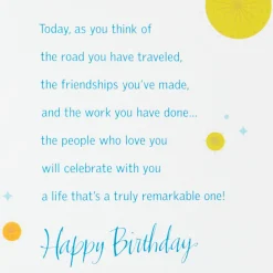 A Remarkable Life 70th Birthday Card