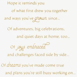 A Reminder of Great Things Anniversary Card for Couple
