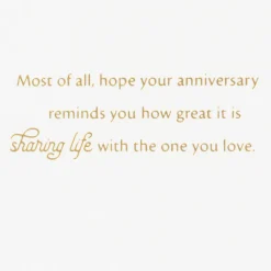 A Reminder of Great Things Anniversary Card for Couple