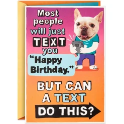 Armpit Farting Bulldog Funny Pop-Up Birthday Card
