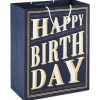 13" Art Deco Lettering Large Birthday Gift Bag