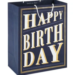 13" Art Deco Lettering Large Birthday Gift Bag