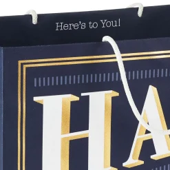 13" Art Deco Lettering Large Birthday Gift Bag