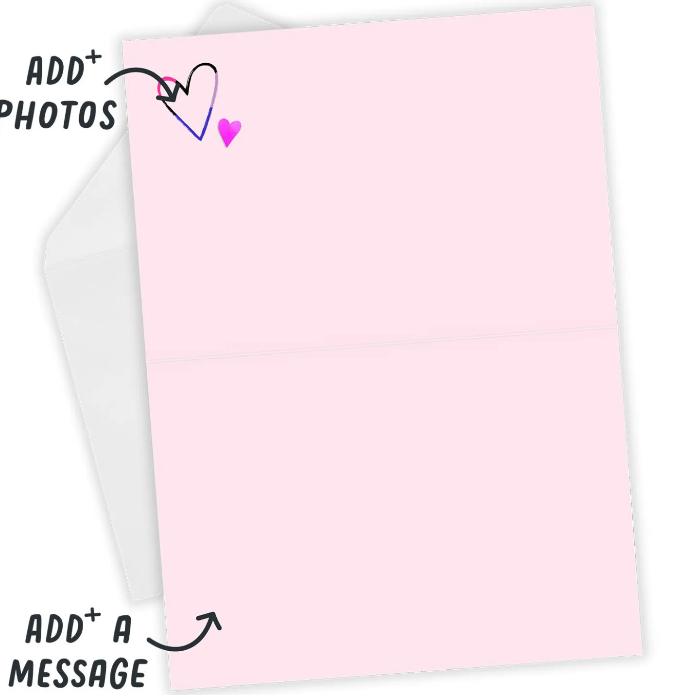 Artistic Hearts Photo Collage Custom Love Card
