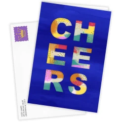 Artsy Cheers Custom Celebration Card