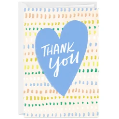 Artsy Heart Custom Thank You Card
