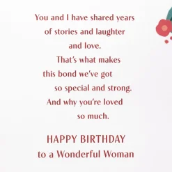 As Family, We've Got Good History Birthday Card for Her