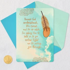Asking God to Hold On Extra Tight Religious Thinking of You Card