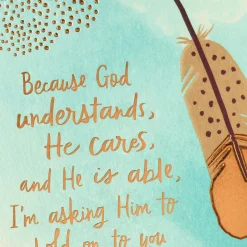 Asking God to Hold On Extra Tight Religious Thinking of You Card