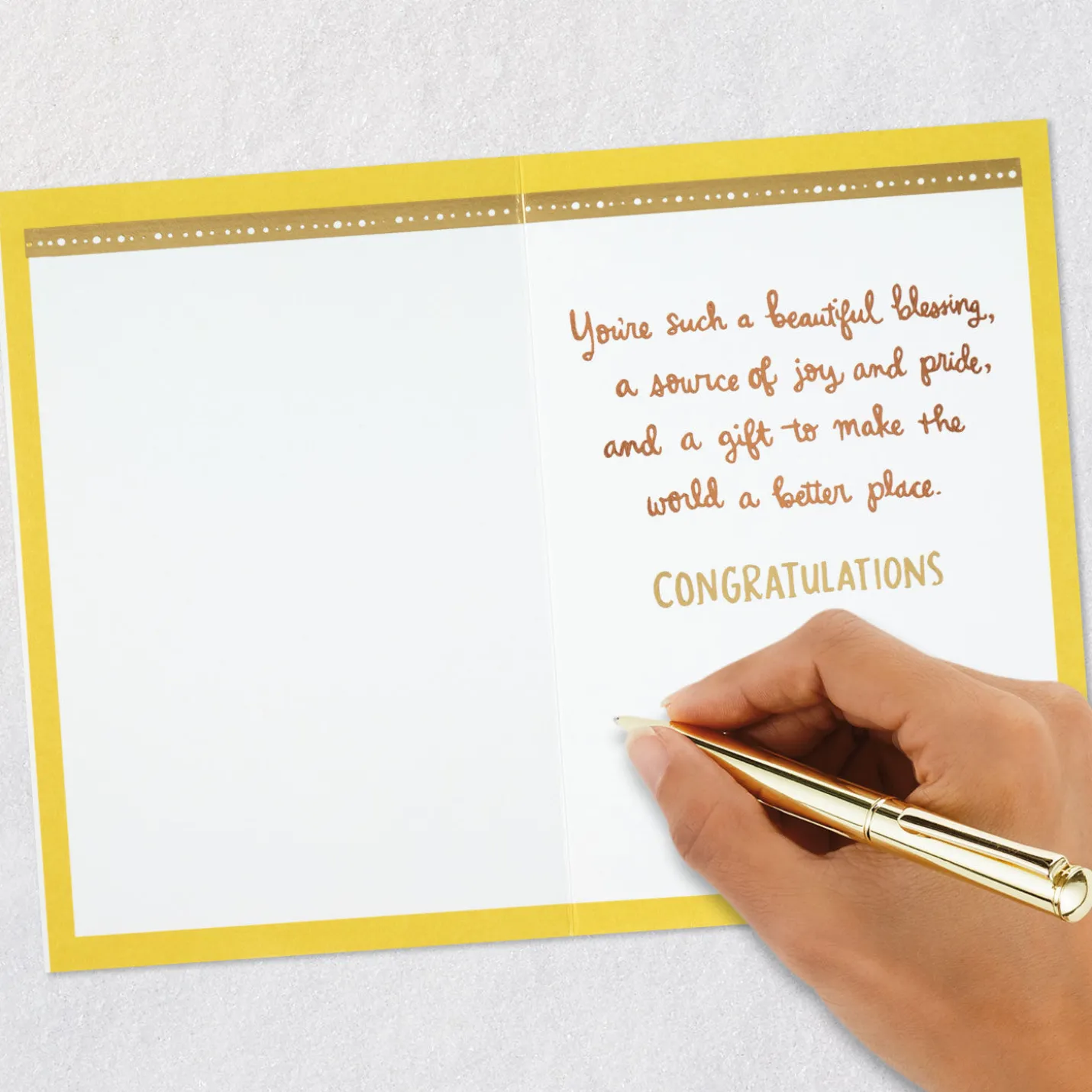 A Source of Joy and Pride Graduation Card for Her