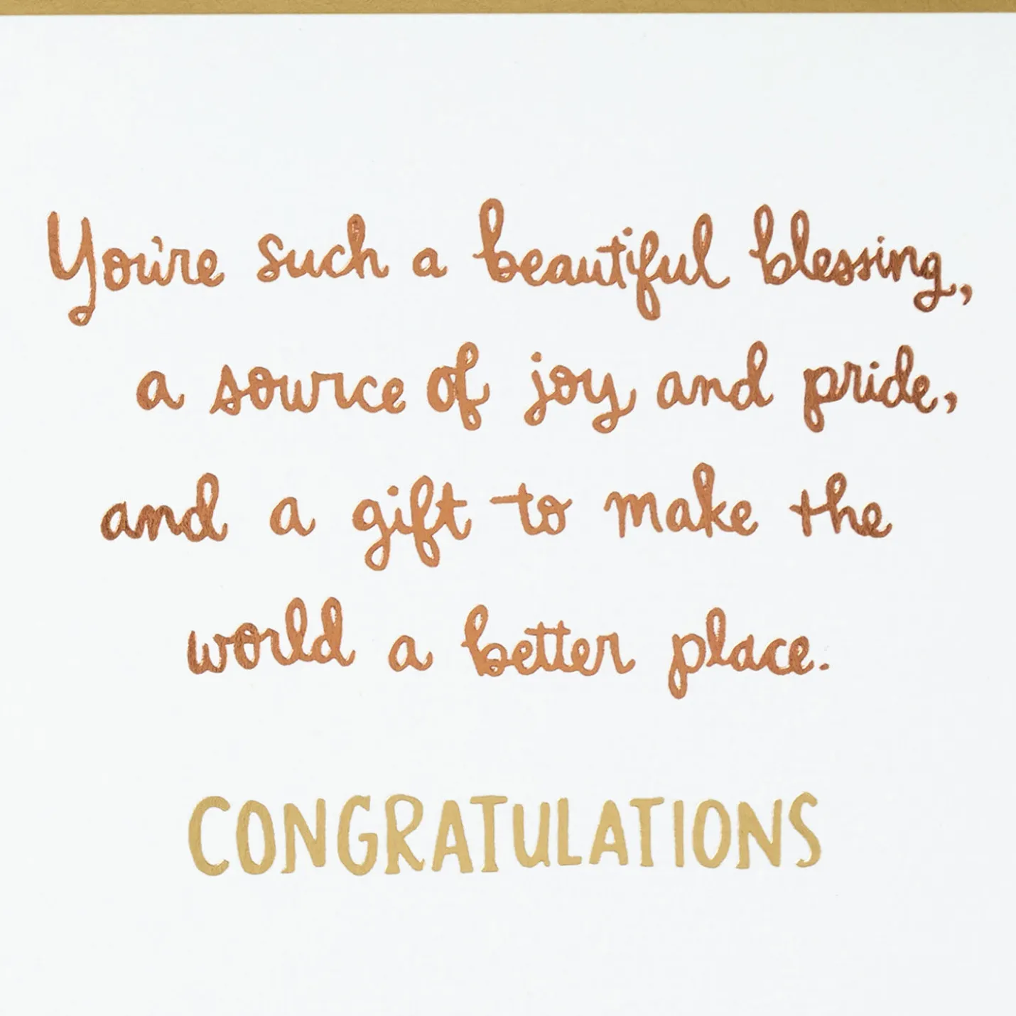 A Source of Joy and Pride Graduation Card for Her