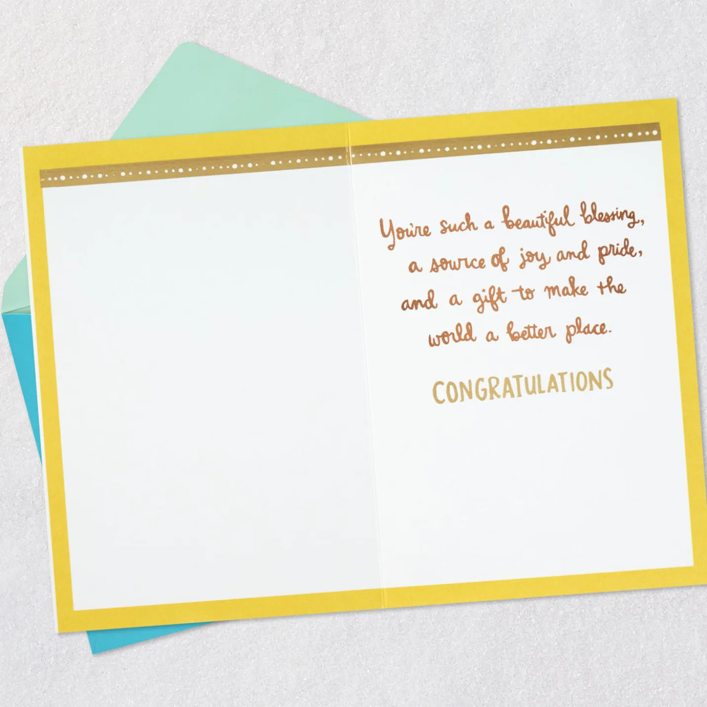A Source of Joy and Pride Graduation Card for Her