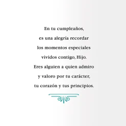 A Special Place in My Heart Spanish-Language Birthday Card for Son