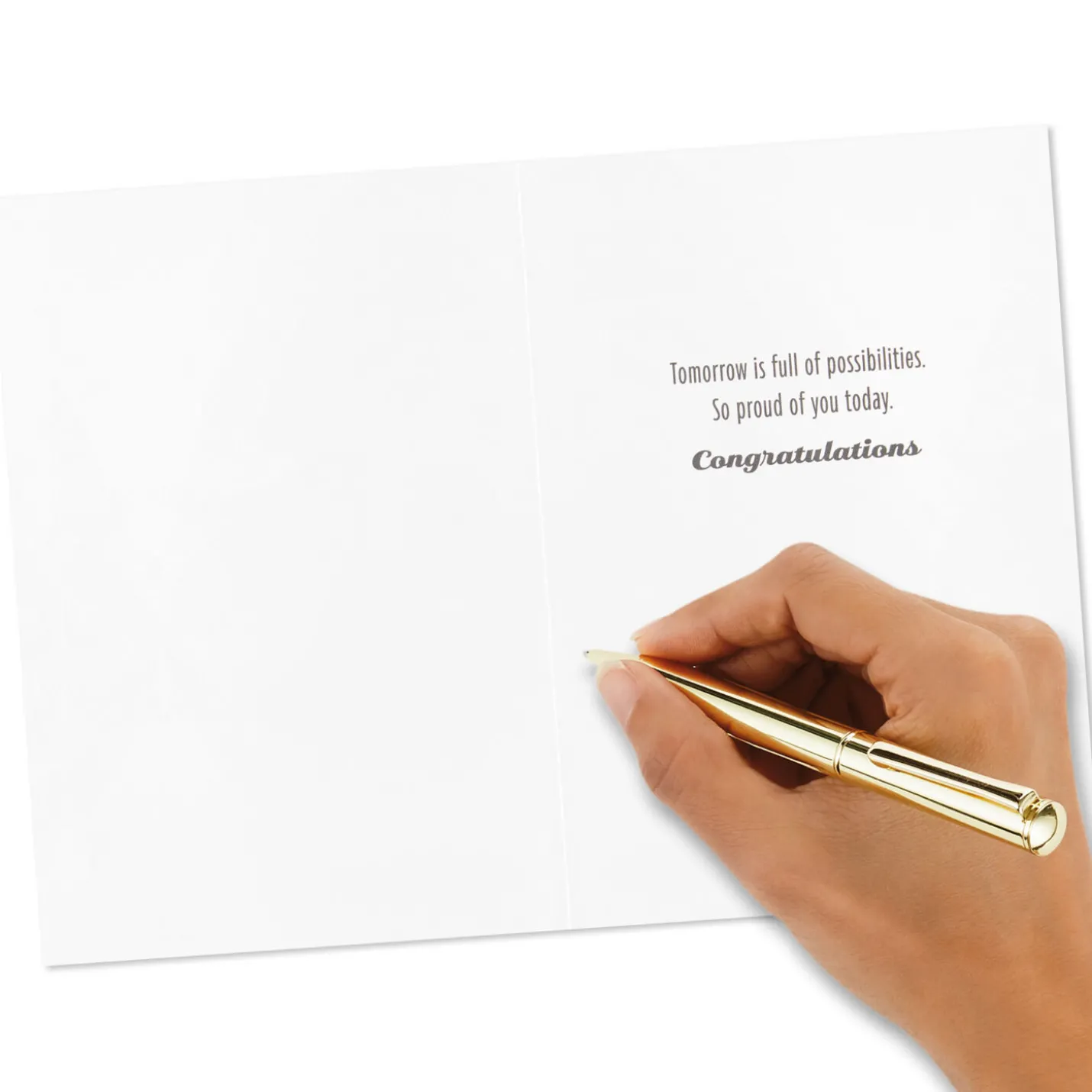 Assorted Black, White and Gold Graduation Cards, Pack of 12
