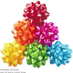 Assorted Bright Colors 36-Pack Gift Bows