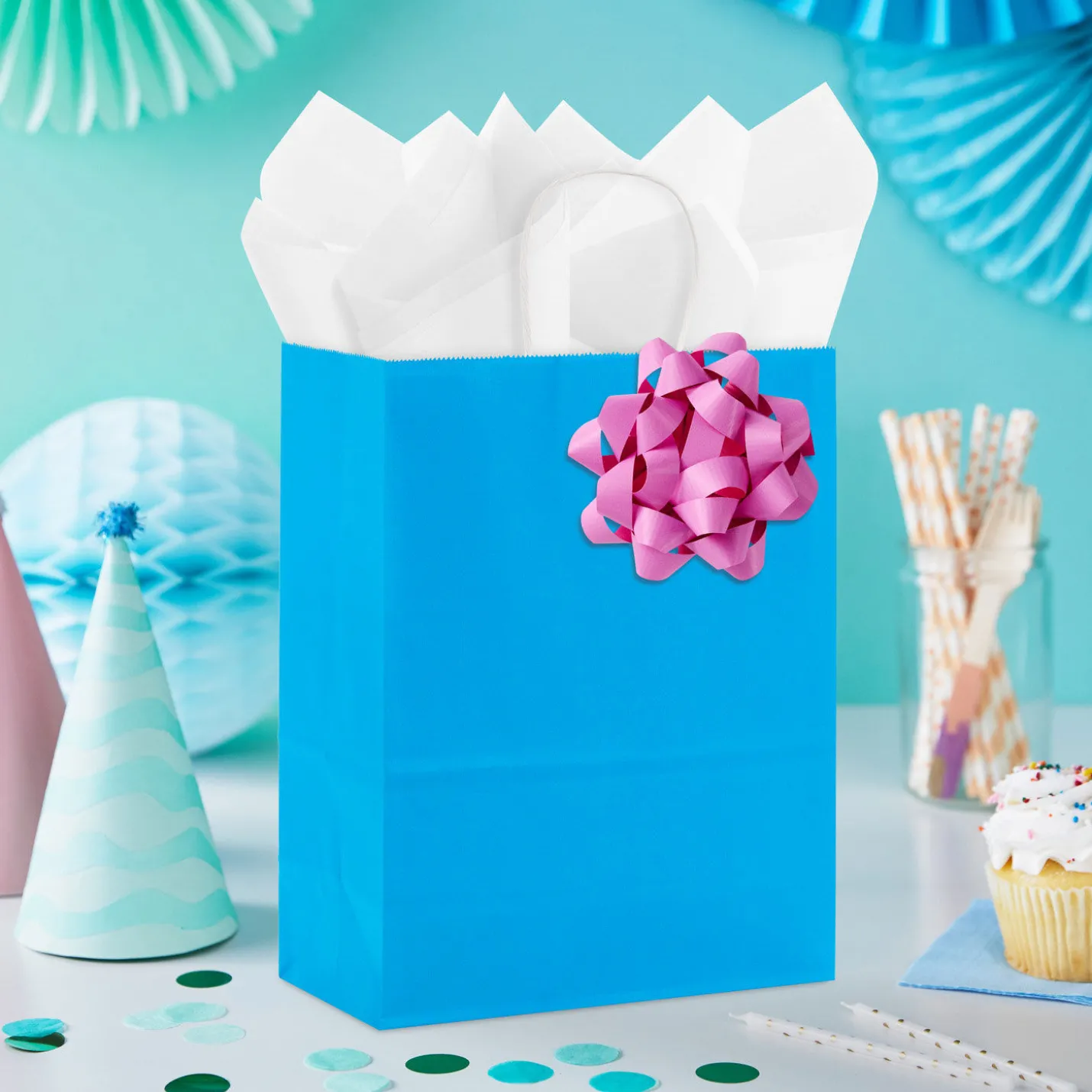 3.5" Assorted Bright Colors 10-Pack Gift Bows