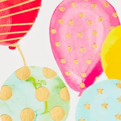 Assorted Bright Watercolor Boxed Birthday Note Cards, Pack of 36