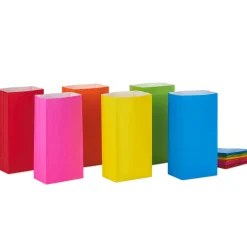 Assorted Colors Paper Goodie Bags, Pack of 30