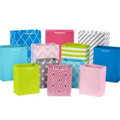Assorted Designs and Sizes 12-Pack Gift Bags