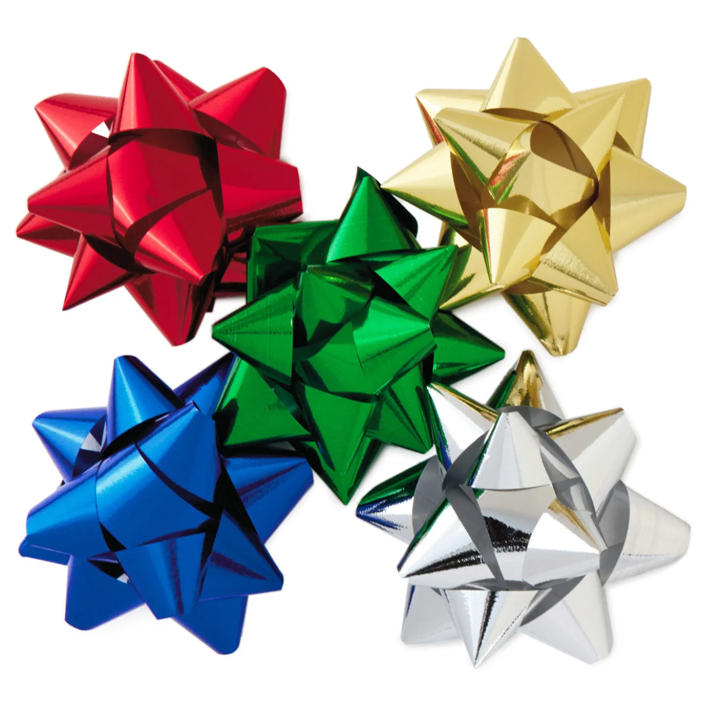 Assorted Metallic Gift Bows, 75-Pack
