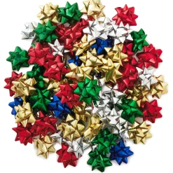 Assorted Metallic Gift Bows, 75-Pack
