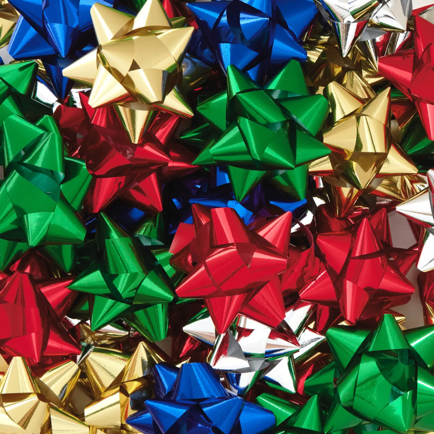 Assorted Metallic Gift Bows, 75-Pack