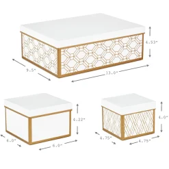 Assorted Nesting Boxes 3-Pack With Shredded Paper Filler