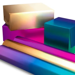 Assorted Ombré Foil 3-Pack Wrapping Paper, 60 sq. ft total