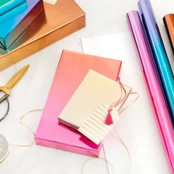 Assorted Ombré Foil 3-Pack Wrapping Paper, 60 sq. ft total