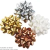Assorted 12-Pack White, Gold, Silver and Bronze Gift Bows