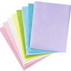 Assorted Pastel Colors Bulk Tissue Paper, 120 sheets