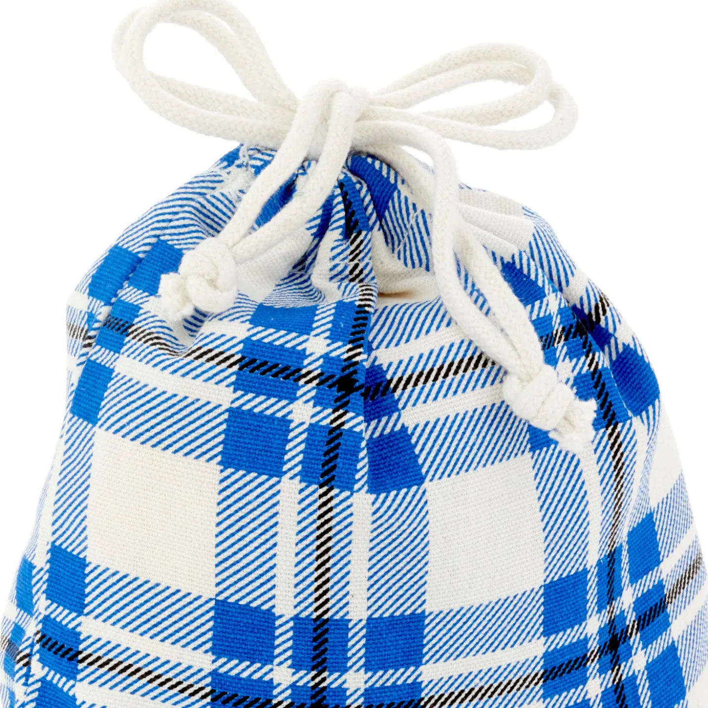 10" Assorted Plaid 3-Pack Fabric Gift Bags