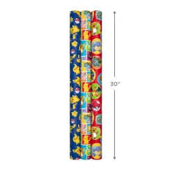 Assorted Pokémon Wrapping Paper 3-Pack, 60 sq. ft.