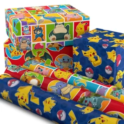 Assorted Pokémon Wrapping Paper 3-Pack, 60 sq. ft.