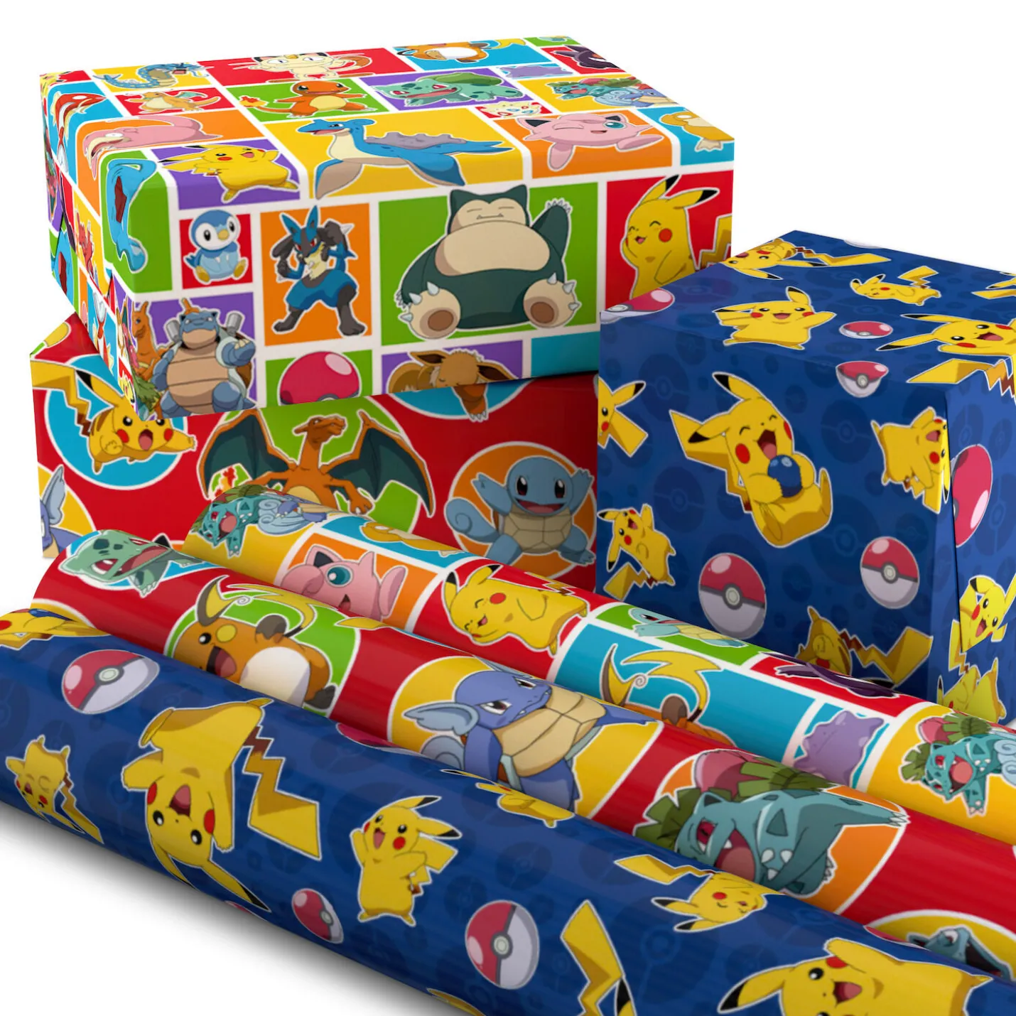 Assorted Pokémon Wrapping Paper 3-Pack, 60 sq. ft.