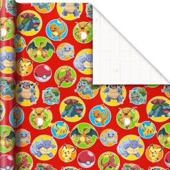 Assorted Pokémon Wrapping Paper 3-Pack, 60 sq. ft.