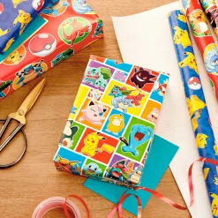 Assorted Pokémon Wrapping Paper 3-Pack, 60 sq. ft.