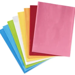 Assorted Rainbow Colors Bulk Tissue Paper, 120 sheets