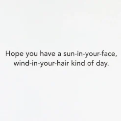 A Sun-in-Your-Face Kind of Day Funny Birthday Card