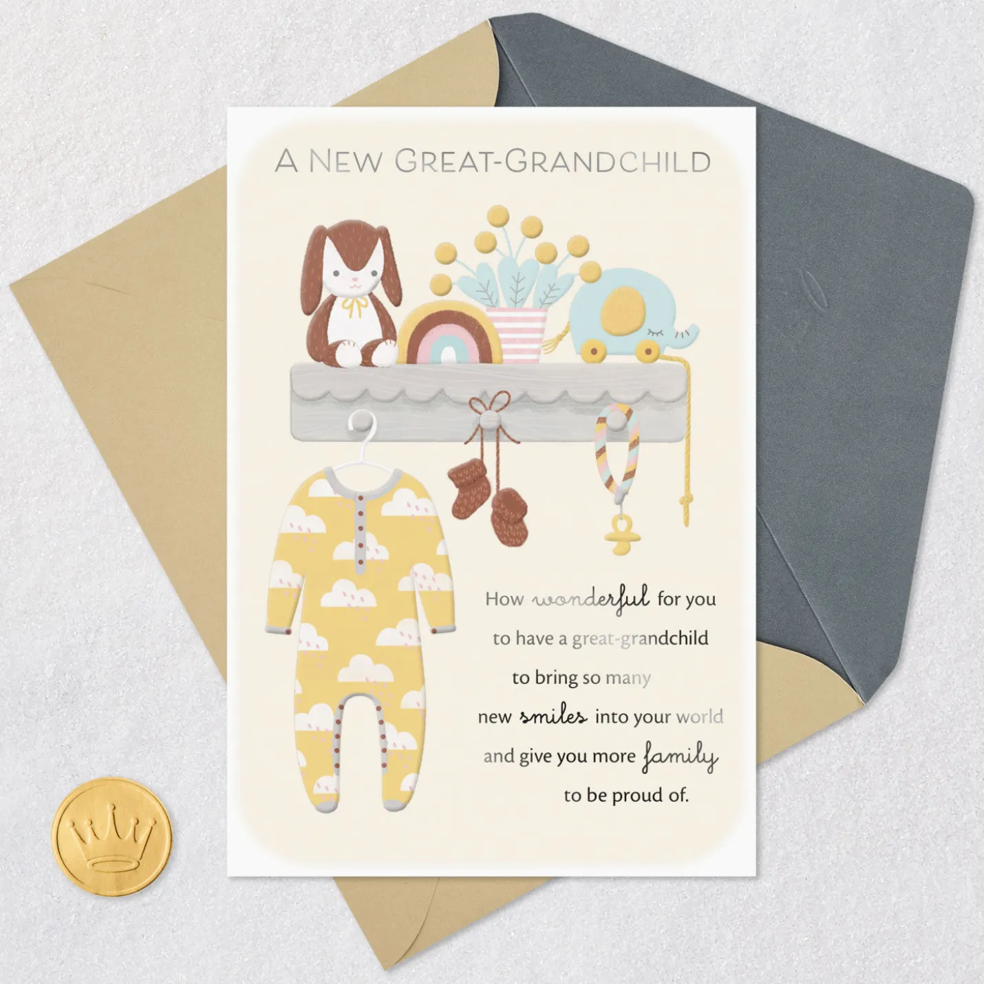 A Sweet Great-Grandchild to Love New Baby Card for Great-Grandparents