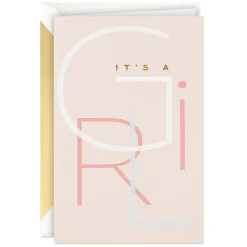 A Sweet Reason to Celebrate New Baby Girl Card