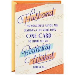 As Wonderful as You Are Birthday Card for Husband
