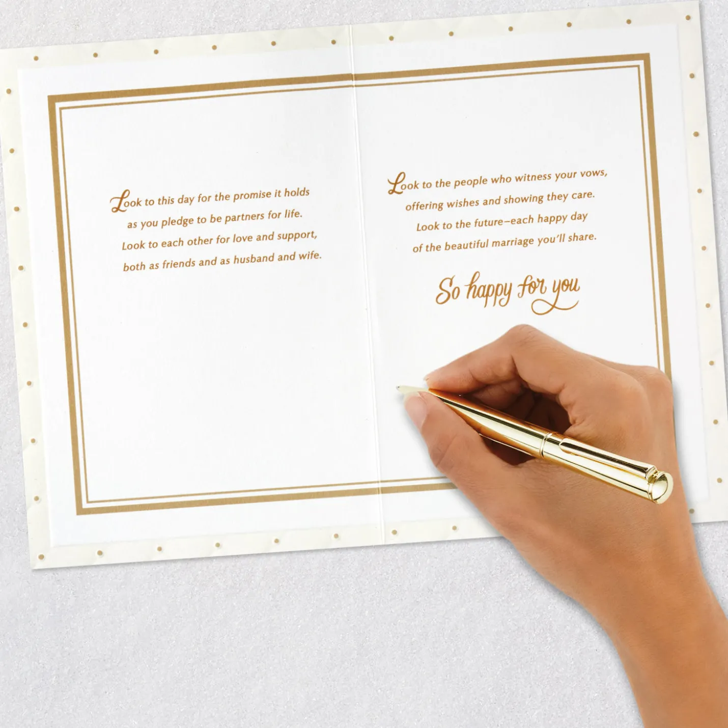 As You Pledge to Be Husband and Wife Wedding Card
