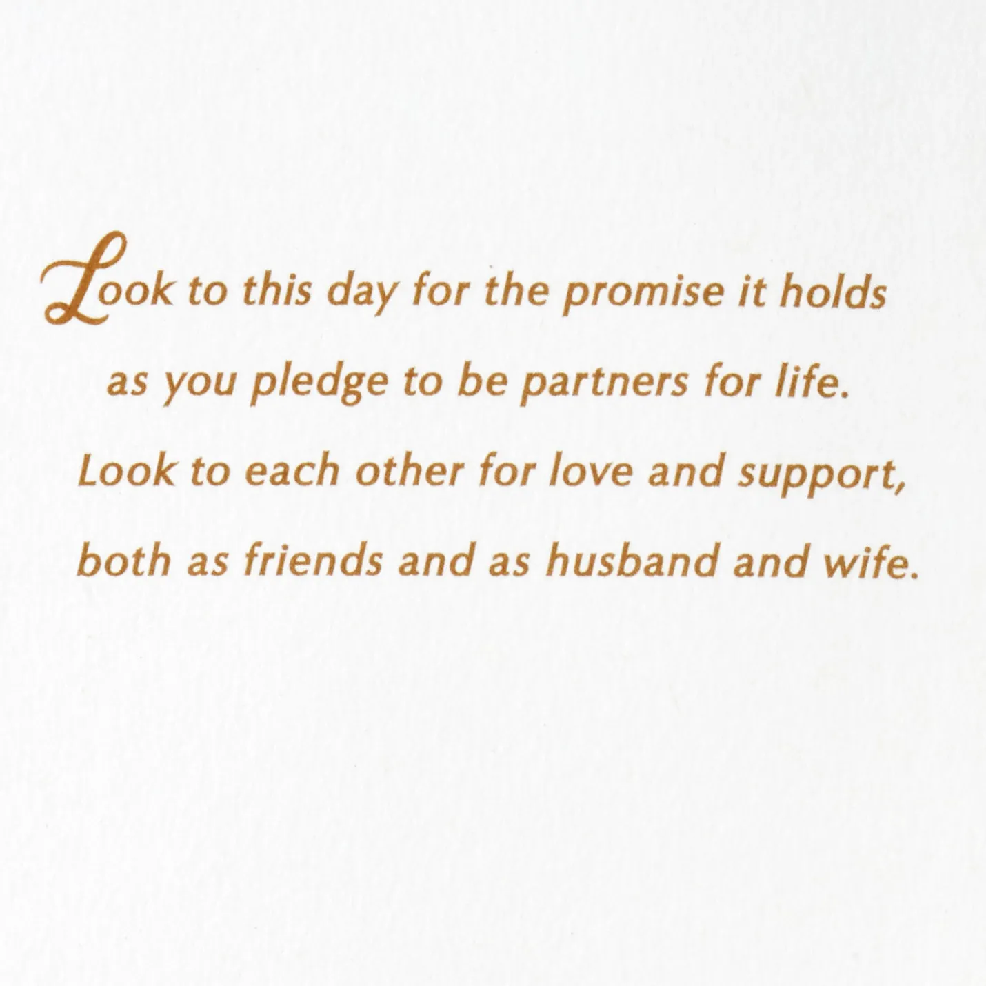 As You Pledge to Be Husband and Wife Wedding Card
